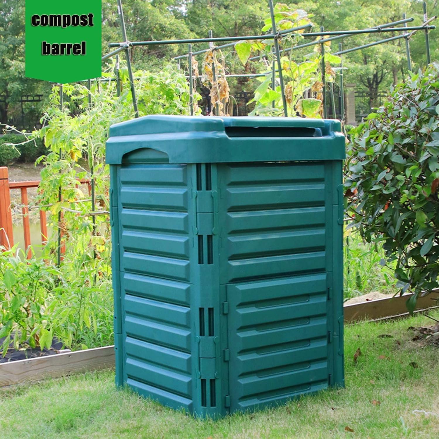  Farm Composter, Large Yard Waste Compost Bins, 330L Outdoor  Fast Compost, Aerating Outdoor Compost Box, Recyclable Garbage Disposal :  Patio, Lawn & Garden